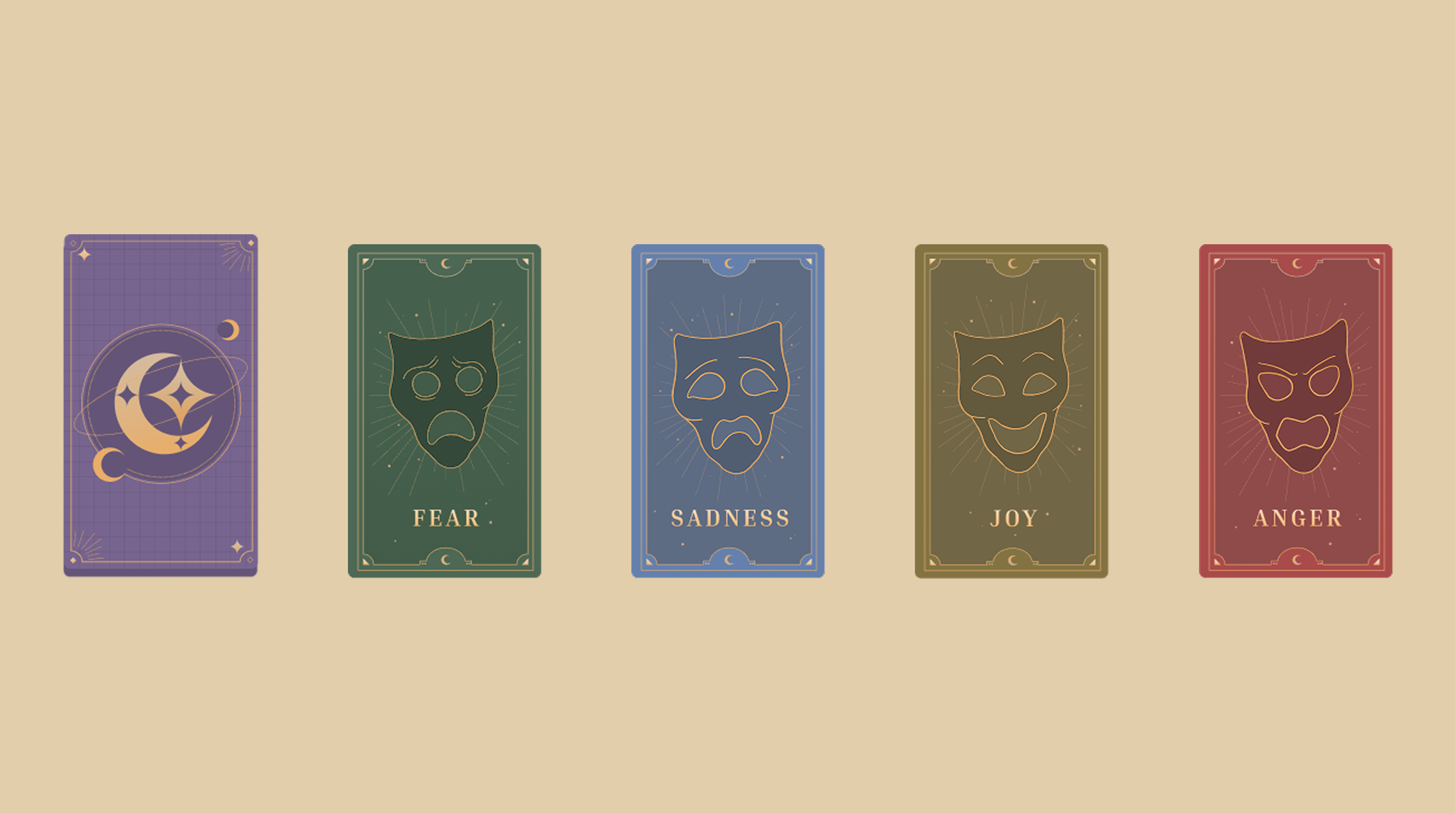 Emotion card game UI
